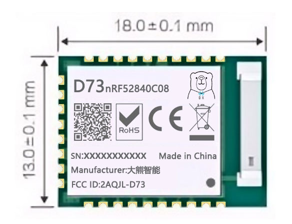 D73-nRF52840C08蓝牙模块